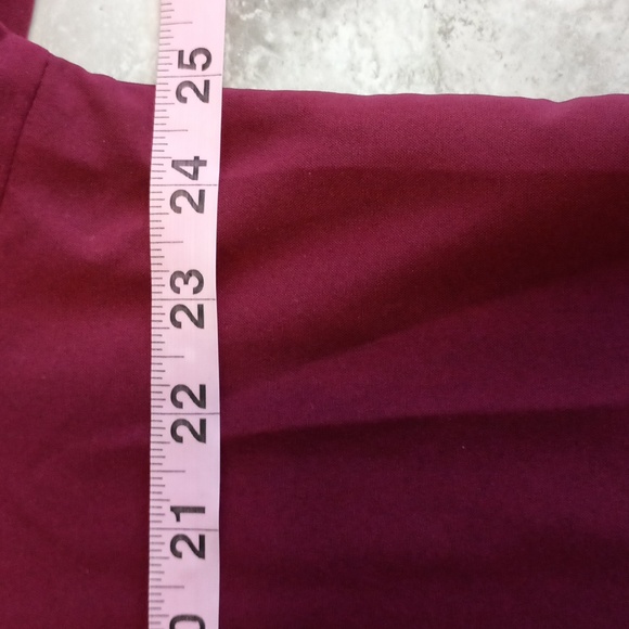 Women's Size 2XL Plus Size Blouse Top Burgundy Fall Autumn - Picture 7 of 10